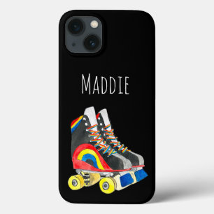 Rollerskates retro eighties art iPhone 13 case