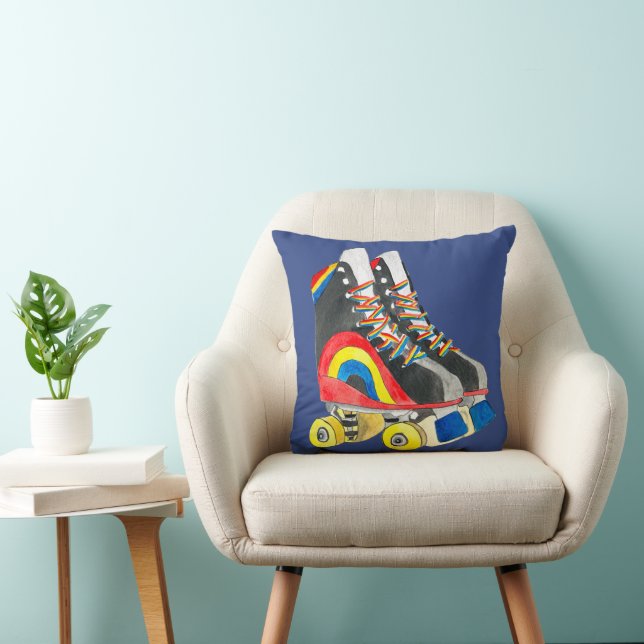 Rollerskates retro eighties art cushion (Chair)