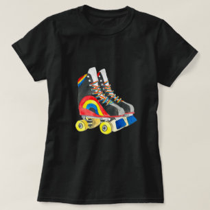 Rollerskates retro eighties art T-Shirt