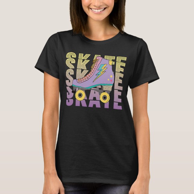 Rollerskates Roller Skates Women Roller Derby 89s  T-Shirt (Front)