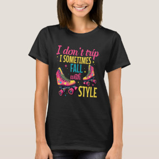 Rollerskating Derby Inline Skating Rollerblades Ro T-Shirt