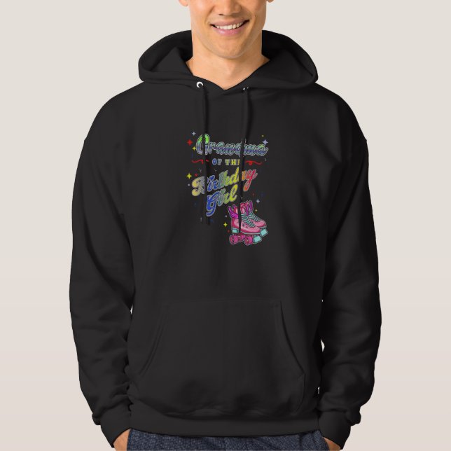 Rollerskating Inline Skates Vintage Outfit Roller  Hoodie (Front)