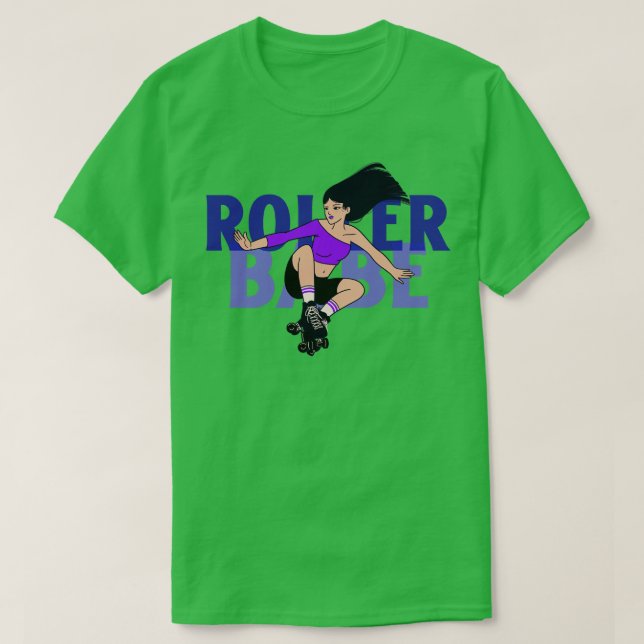 Rollerskating Rollerskate Rollerskater Roller Babe T-Shirt (Design Front)