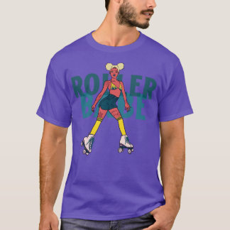 Rollerskating Rollerskate Rollerskater Roller Babe T-Shirt
