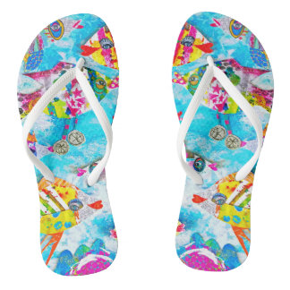 "Rollin' Down the River" Fishy Flops Flip Flops