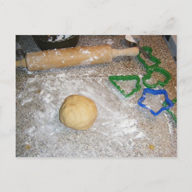 Rollin in Dough Cookie Baking Foodie Food Postcard (Front)