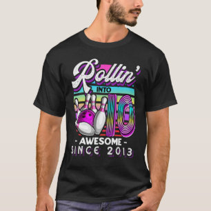Rollin' into 10 Awesome 2013 Retro Bowling 10th Bi T-Shirt