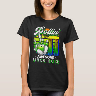 Rollin' into 11 Awesome 2012 Retro Bowling 11th Bi T-Shirt