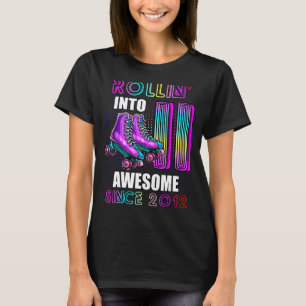 Rollin into 11 Awesome 2012 Roller Skating 11th Bi T-Shirt