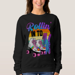 Rollin' Into 16 Roller Skating Rink 16th Birthday Sweatshirt