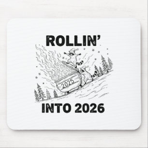 Rollin’ Into 2026 Dumpster Fire New Year Party Fun Mouse Mat