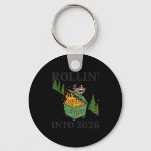Rollin' Into 2026 For Women Boys Men Kids Happy Ne Key Ring