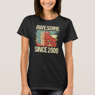 Rollin' Into 22nd Awesome 2000 Roller Skating 22nd T-Shirt