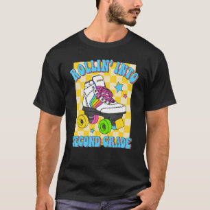 Rollin' Into 2nd Grade Skating  Skater Back To Sch T-Shirt