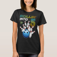 Rollin Into 5 Retro Bowling Birthday Party 5th Bir