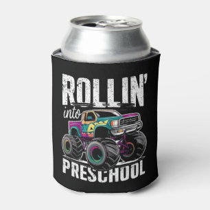 Rollin' Into Preschool Monster Truck Back to Schoo Can Cooler