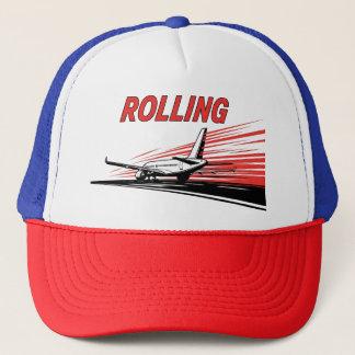 Rolling Airplane Aviation Trucker Hat