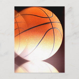Rolling Basketball Artwork Postcard