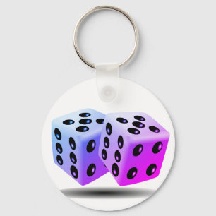 Rolling Dice Key Ring