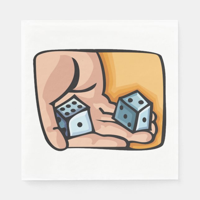 Rolling Dice Napkin (Front)
