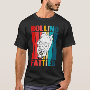 Rolling Fatties Cat Cat Cat Pet Owner Vintage T-Shirt