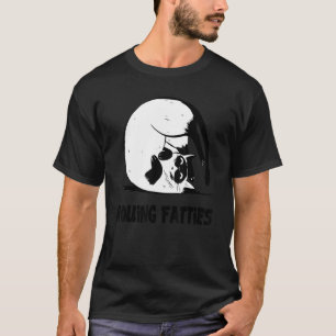 Rolling Fatties Cat Cat Outfit Cat Dad Cat Mum 2 T-Shirt