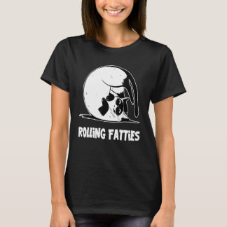 Rolling Fatties Cat  Cat  Outfit Cat Dad Cat Mum 7 T-Shirt