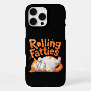 Rolling Fatties Cat Funny Cute Cat Lover Kitty iPhone 16 Pro Max Case