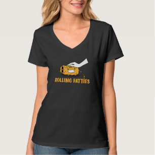 Rolling Fatties Cat Kitty Animal Pet Lovers T-Shirt