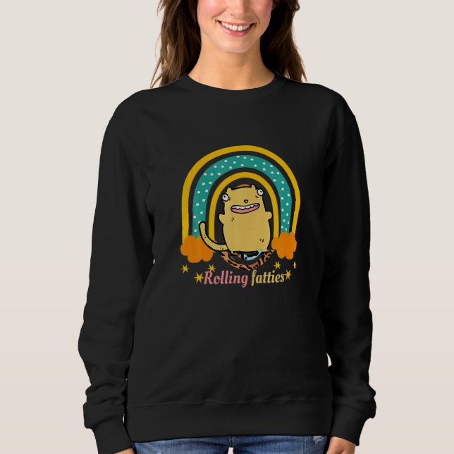 Rolling Fatties Cat Sweatshirt (Front)