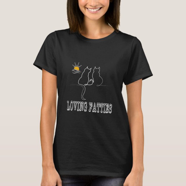 Rolling Fatties Cat T-Shirt (Front)