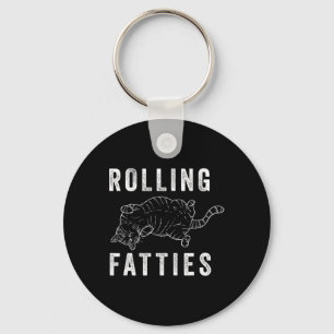 Rolling Fatties Chonk Cat Lover Gift Cat Mum Cat D Key Ring