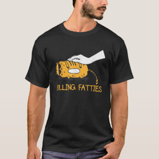 Rolling Fatties Funny Cat Lover Cat Mum Cat Dad Ki T-Shirt