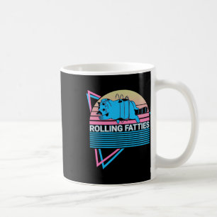 Rolling Fatties Funny Cat Retro Coffee Mug