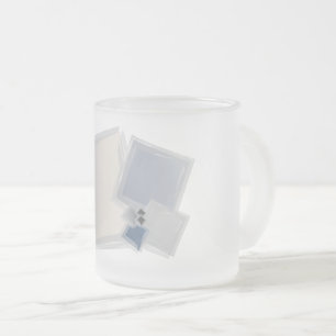 Rolling Fibonacci squares Frosted Glass Coffee Mug