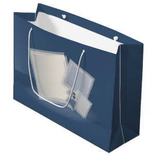 Rolling Fibonacci squares Large Gift Bag