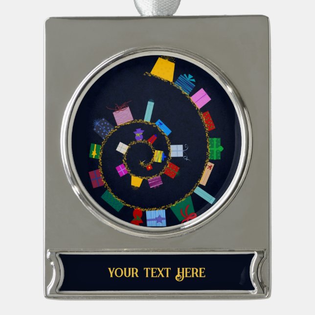 Rolling Gift Rope Ornament (Front)