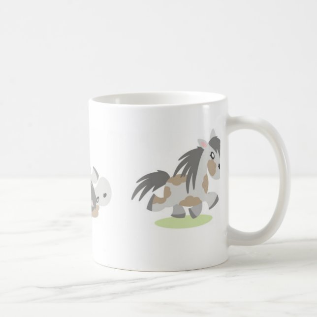 Rolling Grey Pony Mug (Right)