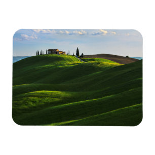 Rolling Hill Near Asciano, Tuscany Magnet