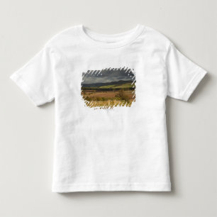 Rolling Hills And Mountains Under A Cloudy Sky Toddler T-Shirt