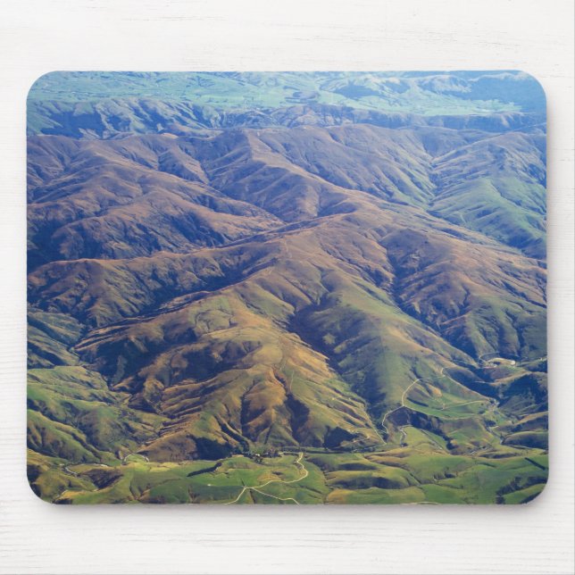Rolling hills in Southland Region of New Zealand Mouse Mat (Front)