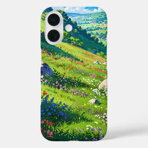 Rolling Hills in Spring iPhone 16 Case