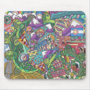 Rolling Hills of Turtles Mouse Mat