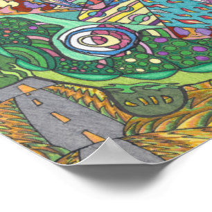 Rolling Hills of Turtles Poster