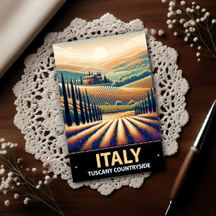 Rolling Hills of Tuscany – Vintage Travel  Postcard