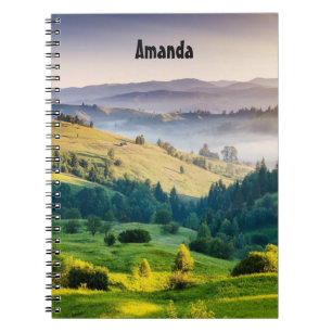 Rolling Hills Scenic Nature Photo Notebook