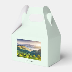 Rolling Hills Scenic Nature Photo Thank You Favour Box
