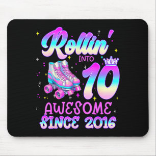 Rolling into 10 year old 10th birthday girl roller mouse mat