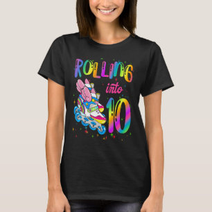 Rolling Into 10 years Let's Roll I'm Turning 10 Ro T-Shirt