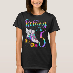 Rolling Into 5 years. Lets Roll I'm Turning 5 Roll T-Shirt